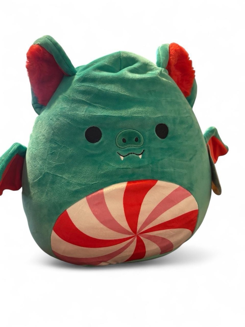 Squishmallows peppermint Christmas holiday fruit bat Ricardo 12 inch BNWT